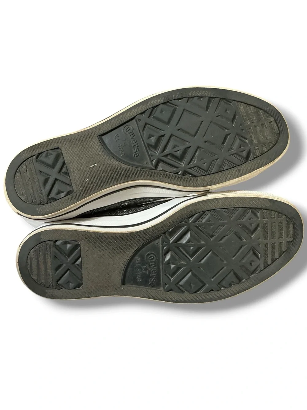 Converse Gray and Black Low-Top Canvas Sneakers - Picture 6 of 12